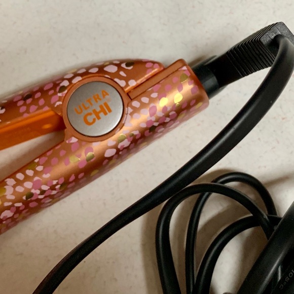1” ULTRA CHI ORANGE FLAT /STYLING HOT IRON EUC WNB - Picture 6 of 16